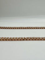 14KT Rose Gold 21” Tennis Necklace – 16ct Natural Round Diamonds DN0017 EGJJ (etsy image id: 7812410921)