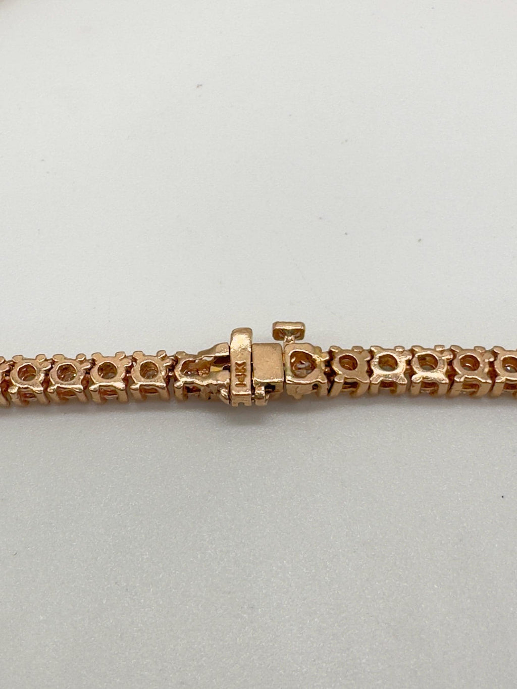 14KT Rose Gold 21” Tennis Necklace – 16ct Natural Round Diamonds DN0017 EGJJ (etsy image id: 7812410929)