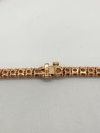 14KT Rose Gold 21” Tennis Necklace – 16ct Natural Round Diamonds DN0017 EGJJ (etsy image id: 7812410929)