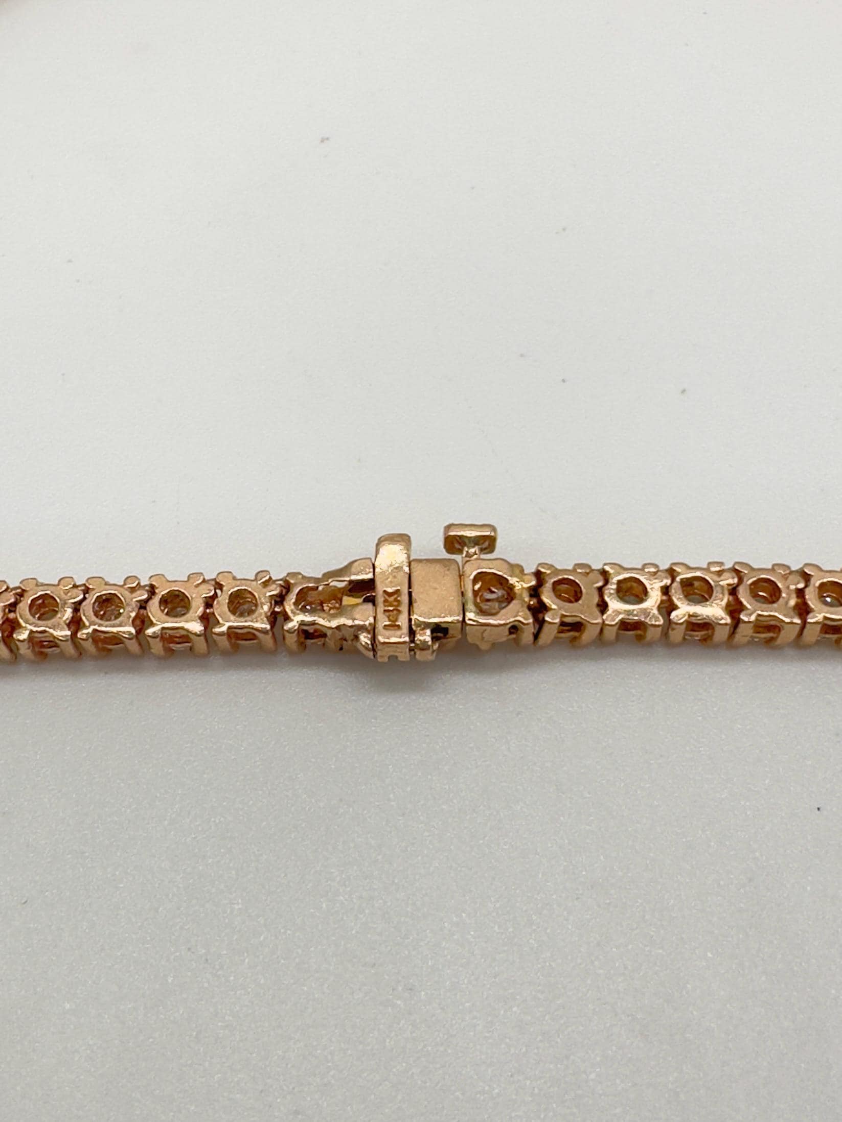 14KT Rose Gold 21” Tennis Necklace – 16ct Natural Round Diamonds DN0017 EGJJ (etsy image id: 7812410929)