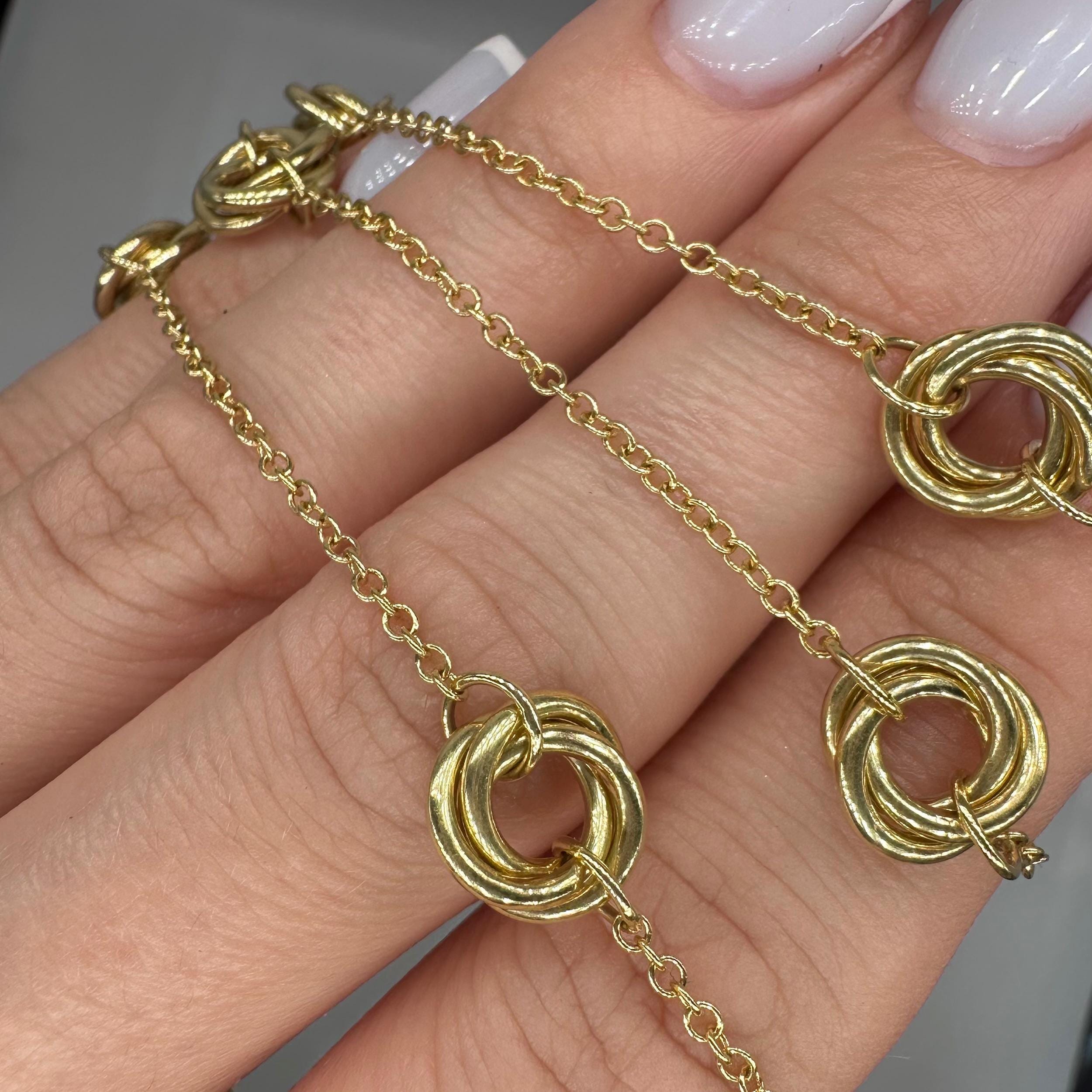 14KT Yellow Gold 34-Inch Necklace IZJJ (etsy image id: 7959530010)
