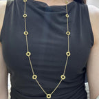 14KT Yellow Gold 34-Inch Necklace IZJJ (etsy image id: 7959530014)