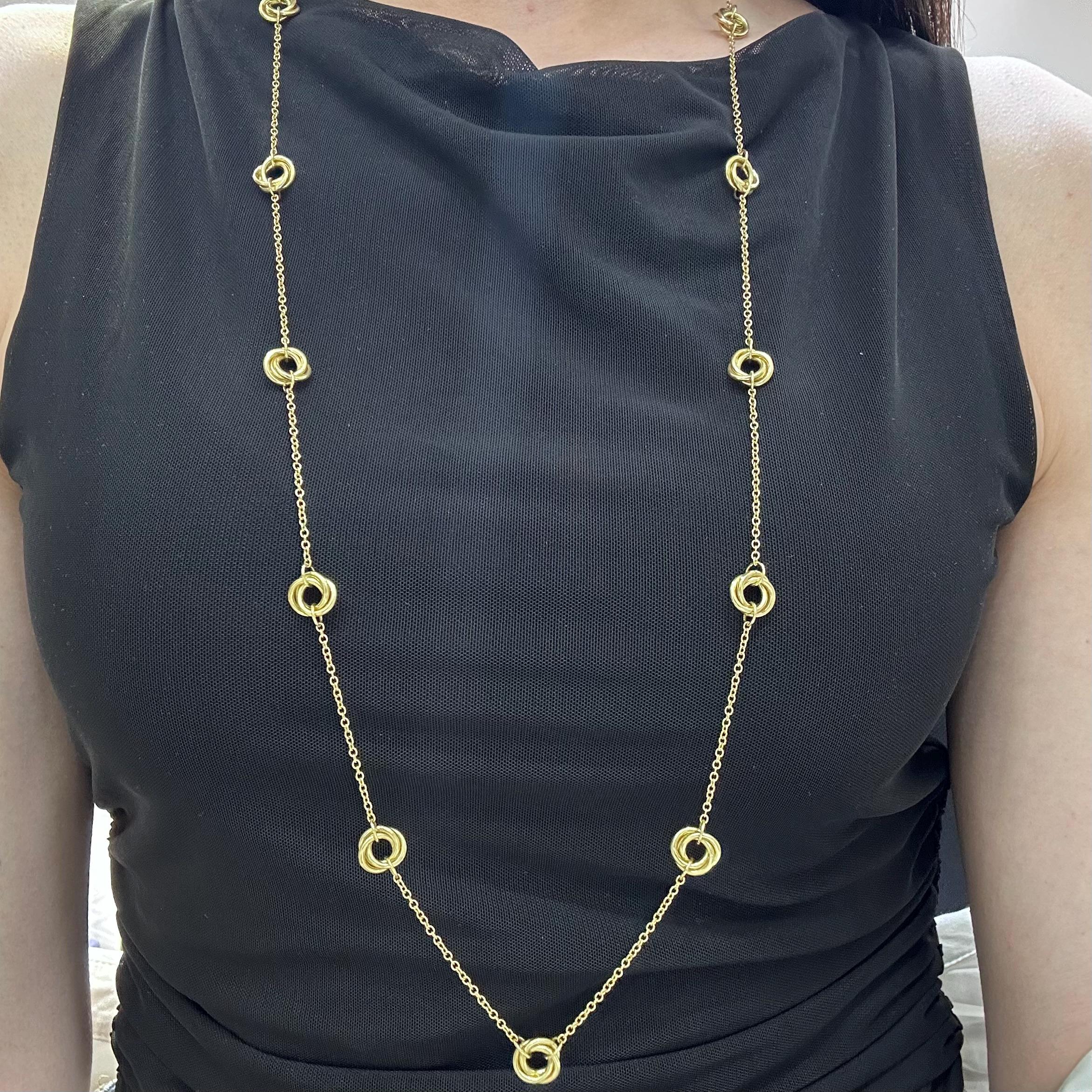 14KT Yellow Gold 34-Inch Necklace IZJJ (etsy image id: 7959530014)