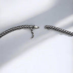 18KT White Gold Necklace with 1.50ct Natural Diamonds and 3.40ct Emerald-Cut Natural Emeralds EMDN28 AGEG (etsy image id: 7969898356)