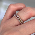 18KT Rose Gold Multi-Color Sapphire and Diamond Ring SDR994 ETJ (etsy image id: 7970286816)