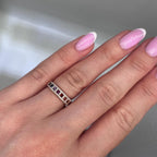 18KT Rose Gold Multi-Color Sapphire and Diamond Ring SDR994 ETJ (etsy image id: 7970286842)