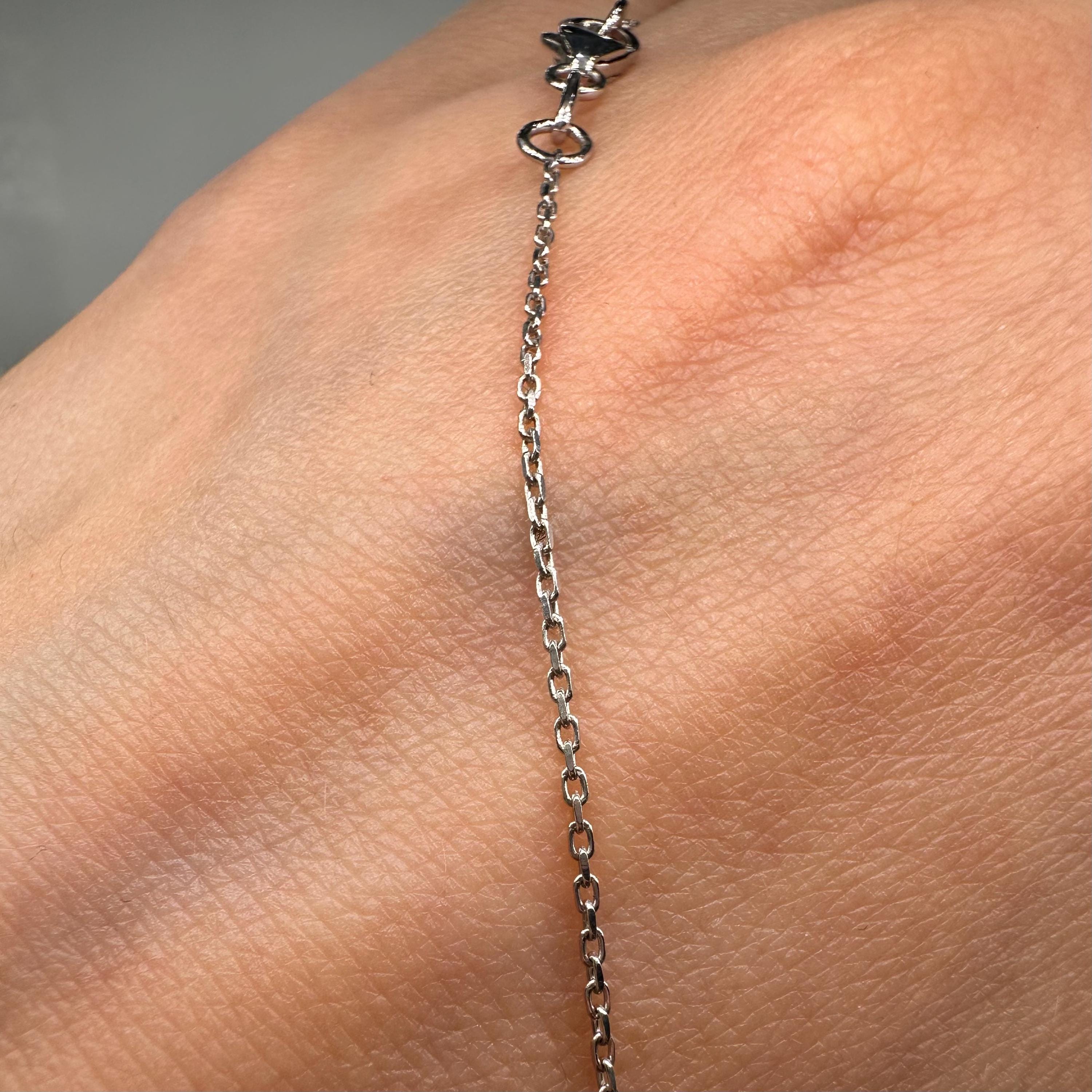 18KT White Gold Ruby & Diamond Necklace RDN005 IIJE (etsy image id: 7983289104)