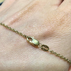 14KT Yellow Gold Opal & Diamond Pendant Necklace – COLN024 NGJJ (etsy image id: 7990397136)