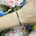 18KT White Gold Black & White Diamond Bracelet – DB0067 ILJS (etsy image id: 7990948974)