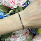 18KT White Gold Black & White Diamond Bracelet – DB0067 ILJS (etsy image id: 7990948974)