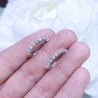 14KT White Gold Diamond Hoop Earrings – 1.10CT Total Diamond Weight | DIER148 (etsy image id: 7991318838)