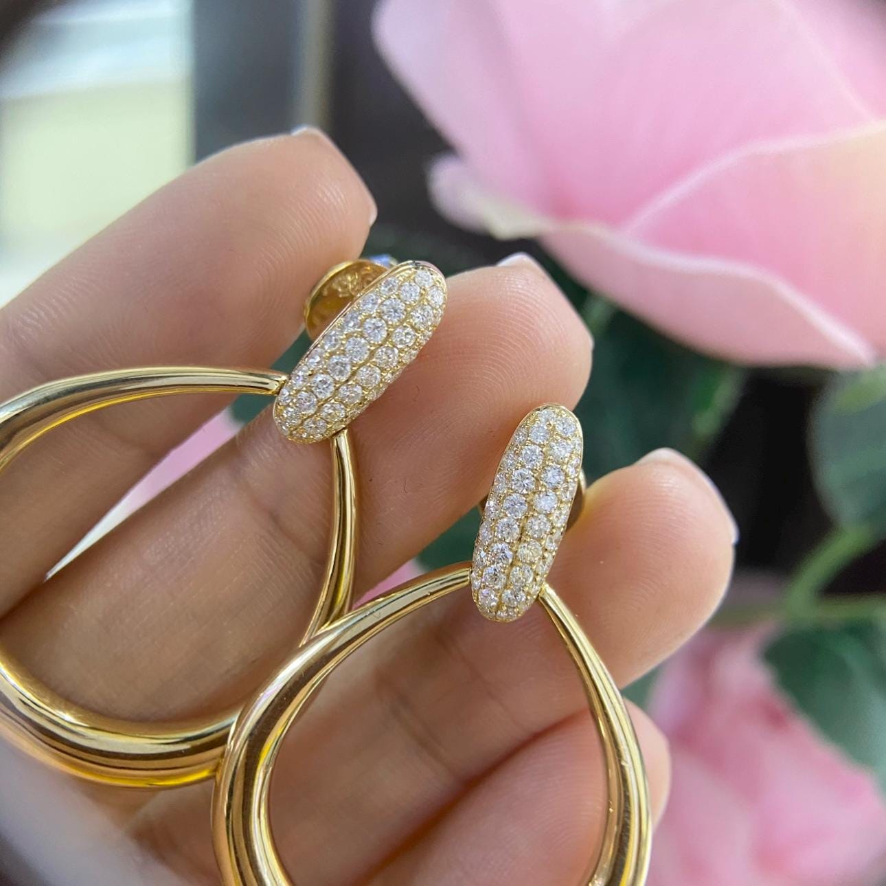 14K Yellow Gold 1.09 CT Natural Diamond Earrings SI1 Clarity F-G Color – PJE5787YG IEGJ (etsy image id: 7998663068)