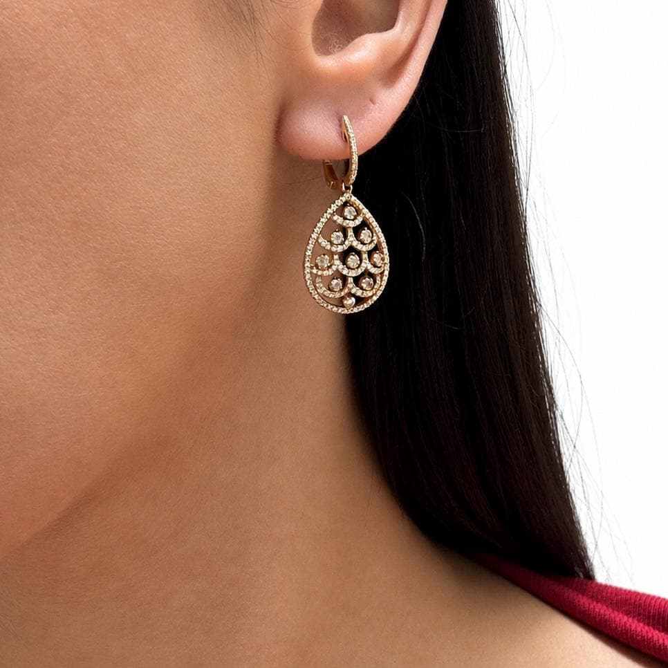 14K Yellow Gold 1.52ct Diamonds Earrings DC10988-6. LET (etsy image id: 8007280854)