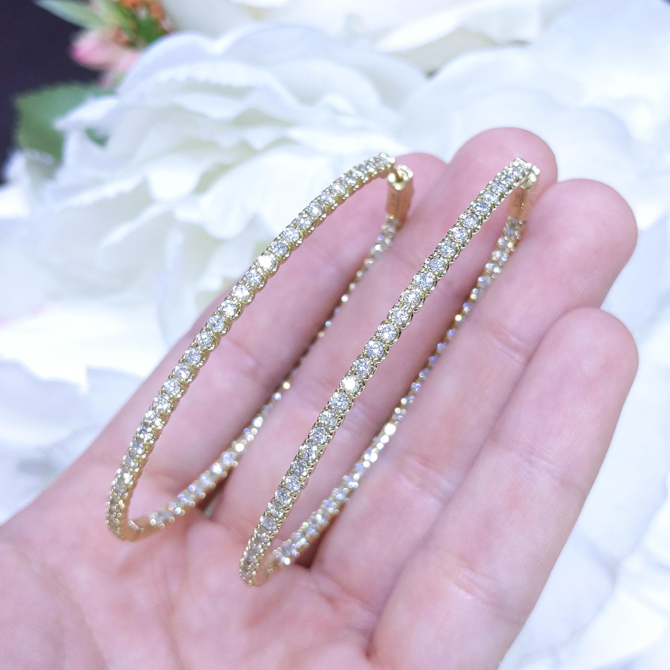 3.30CT Diamond Inside-Out Hoop Earrings in 14K Yellow Gold – DIER147 (etsy image id: 8008577920)