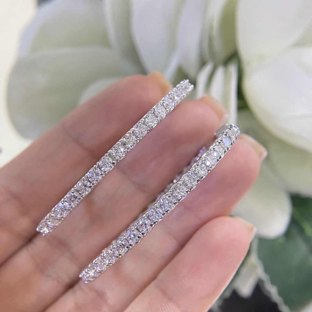 14K White Gold Inside-Out Oval Diamond Hoop Earrings – 5.56CT (etsy image id: 8011525182)