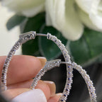 14K White Gold Inside-Out Oval Diamond Hoop Earrings – 5.56CT (etsy image id: 8011525184)