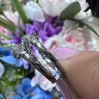 White Gold Pear & Baguette Three Row Spiral Diamond Ring AR17323-006/GNIT (etsy image id: 8015762610)