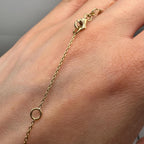 18KT Yellow Gold Emerald & Diamond Necklace – EMDN030 GGZJ (etsy image id: 8034537215)