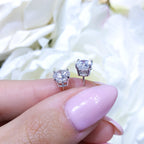14K White Gold Clarity Enhanced Diamond Stud Earrings – 2.08CT | DIER092 (etsy image id: 8059329667)