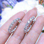 Inside-Out 4.10ct Diamond Hoop Earrings DIEAR011 (etsy image id: 8059463453)