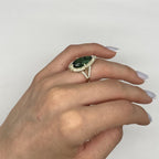 14K Yellow Gold Tourmaline & Diamond Ring – 8.48 CT Tourmaline, 0.65 CT Diamonds