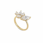 14K Yellow Gold 2.00CT Lab Diamond Marquise & Pear Ring DC-R15641-2