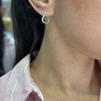 14K White Gold 0.67ct Diamond Inside-Out Earrings