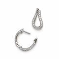 14K White Gold 0.67ct Diamond Inside-Out Earrings