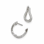 14K White Gold 0.67ct Diamond Inside-Out Earrings