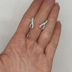 14K White Gold 0.67ct Diamond Inside-Out Earrings