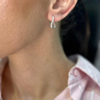 14K White Gold 0.67ct Diamond Inside-Out Earrings