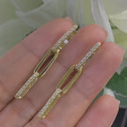 14K Yellow Gold 0.42ct Diamond Earrings DC-E13966-5 . ZGJ