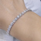 9.25CT Diamond Tennis Bracelet in 14K White Gold