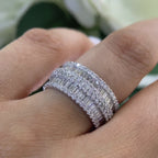 18K White Gold Diamond Eternity Ring – 5.80CT Total Diamonds | WB101