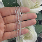 14Kt White Gold Diamond Necklace with 1.90ct in Natural Diamonds. 35inc length of the necklace .DN055 GJJJ