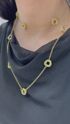 14KT Yellow Gold 34-Inch Necklace IZJJ