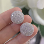 18K White Gold Earrings 3.27ct in Natural Diamonds. GTJJ