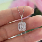 14K White Gold 0.51ct Diamond Pendant Necklace PJP49714