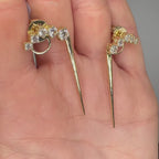 14K Yellow Gold 1.44CT Diamond Drop Earrings YKE00286-003 GIJJ