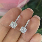 14K White Gold Earrings 0.77ct Diamonds. PJE406-019N ITGT