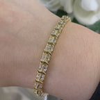14K Yellow Gold Diamond Bracelet with 2.50CT Diamonds