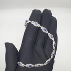 14K White Gold Tanzanite & Diamond Necklace – 15.50ct Tanzanite, 7.00ct Diamonds CDN005 ZTJJ