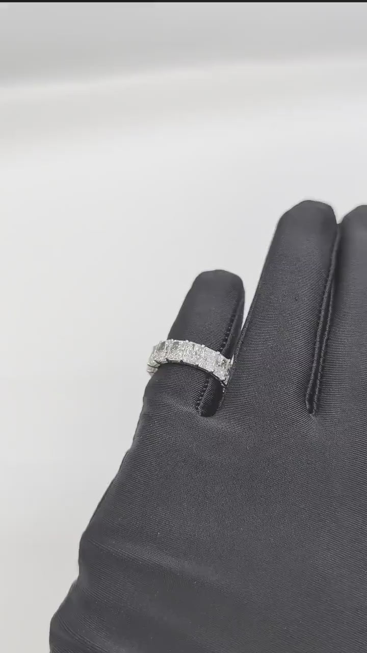 Full Circle Eternity Band with Lab Radiant Diamonds 8.93 ct