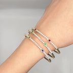 14K Yellow Gold 0.76 CT Diamond & 0.37 CT Sapphire Bracelet CBR0105 IGTJ