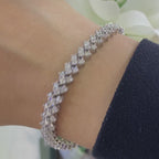 14K White Gold Diamond Bracelet with 6.15CT Diamonds DB0066 NT