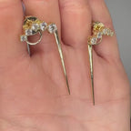 14K Yellow Gold 1.44CT Diamond Drop Earrings YKE00286-003 GIJJ