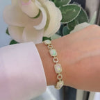 14K Yellow Gold Diamond Opal Bracelet – 0.47ct Diamonds & 8.31ct Opals DC-B14593-6 GJJJ