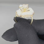 14K Yellow Gold Mother of Pearl & Diamond Ring – 0.64CT G/VS2 PJR64417KW001 IGST
