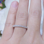 14K White Gold Round Diamond Eternity Band – 0.67CT | DCR12924