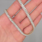 14K Yellow Gold  Diamond Tennis Necklace